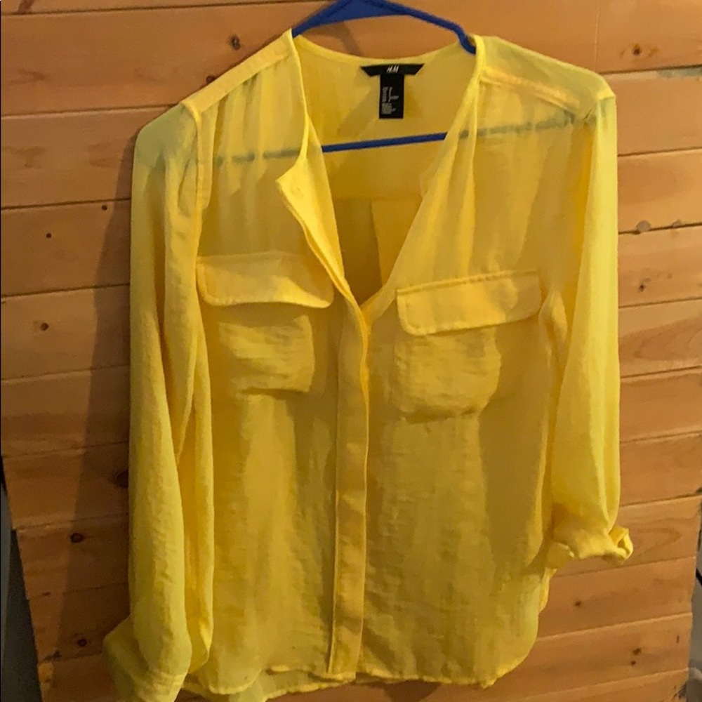 YELLOW LONG SLEEVE BLOUSE 🐣